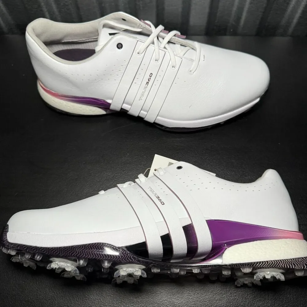 Adidas Tour 360 24 Boost Golf Shoes Cloud White Shadow IE3366 Men's Size 11.5